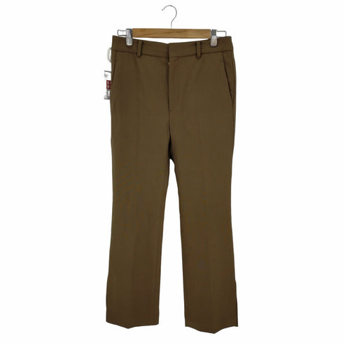 ミューズデドゥーズィエム クラス MUSE de Deuxieme Classe 19AW PREMIUM WOOL スリットパンツスラック ストレート ジッパーフライ レディース 38