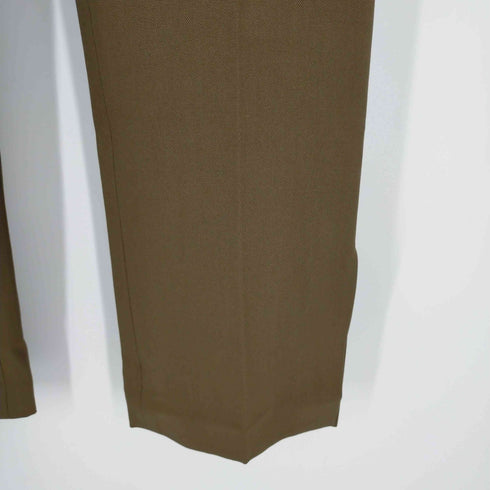 ミューズデドゥーズィエム クラス MUSE de Deuxieme Classe 19AW PREMIUM WOOL スリットパンツスラック ストレート ジッパーフライ レディース 38