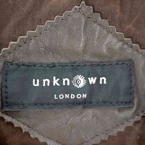 アンノウン UNKNOWN ラムレザー ライダースジャケット レディース JPN:M