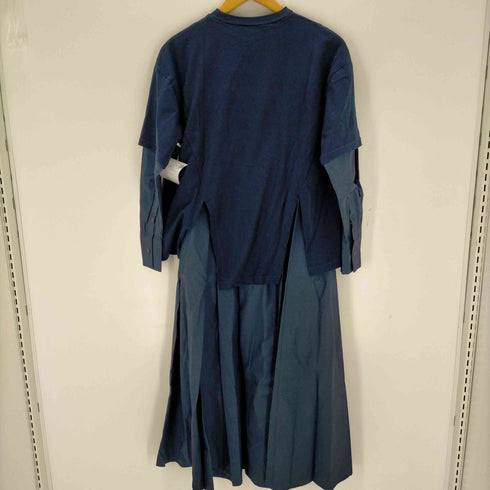 エンフォルド ENFOLD 22SS クラッシック天竺 T SHIRTレイヤードDRESS レディース 36