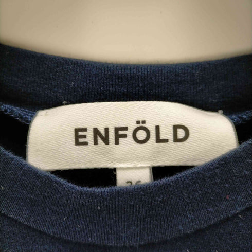 エンフォルド ENFOLD 22SS クラッシック天竺 T SHIRTレイヤードDRESS レディース 36