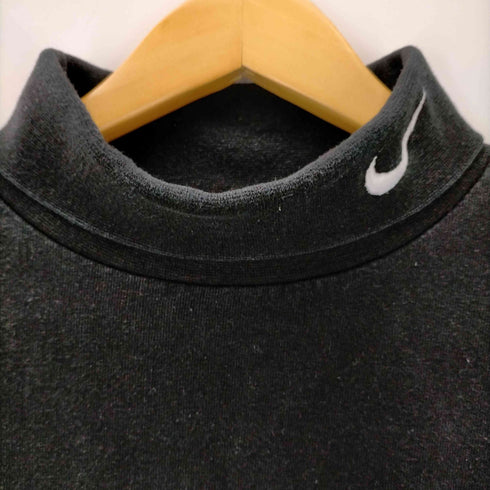 ナイキ NIKE 白タグ USA製 タートルネック SWOOSH 長袖カットソー メンズ import:L