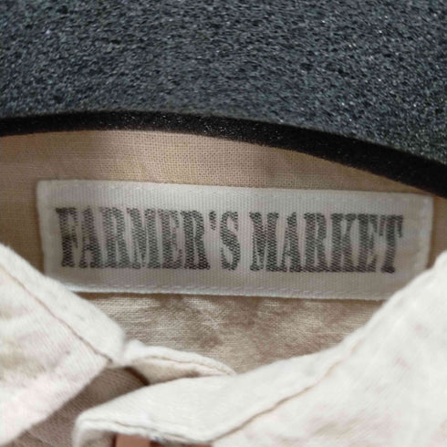 ファーマーズマーケット FARMERS MARKET オーバーサイズコットンリネンS/Sシャツ メンズ FREE