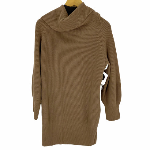 フォクシーニューヨーク FOXEY NEW YORK COLLECTION Knit Tops ロングニット セーター 長袖 チュニック丈 オフタートル カシミア混 レディース 40