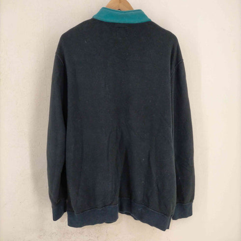 オーザギルト OHTHEGUILT ワンポイント刺繍 コットン ハーフジップスウェット メンズ JPN:XL