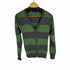 フレッドペリー FRED PERRY ボーダー柄 ウールカーディガン メンズ JPN:XS