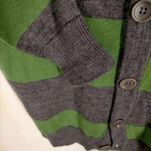 フレッドペリー FRED PERRY ボーダー柄 ウールカーディガン メンズ JPN:XS