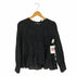 ザラ ZARA WOMAN Black Embroidery Peplum Blouse ブラウス レディース import:XS