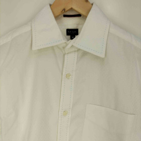 ポールスミスロンドン Paul Smith LONDON ドット柄 ワイドカラーシャツ メンズ import:M