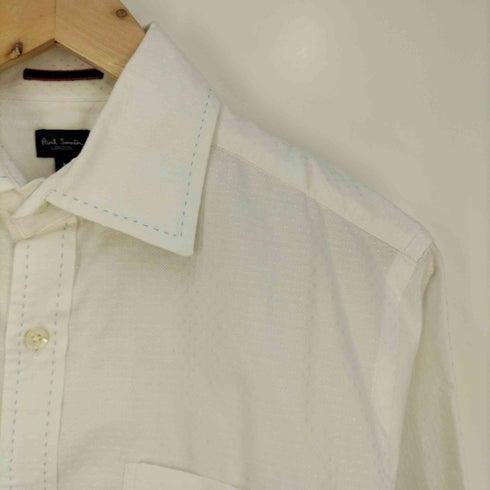 ポールスミスロンドン Paul Smith LONDON ドット柄 ワイドカラーシャツ メンズ import:M