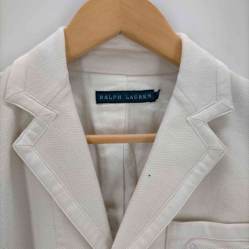 ラルフローレン RALPH LAUREN テーラードジャケット シングル ヘリンボーン レディース JPN:9号