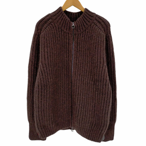 サルヴァトーレフェラガモ Salvatore Ferragamo ジップアップローゲージニットカーディガン メンズ import:XL