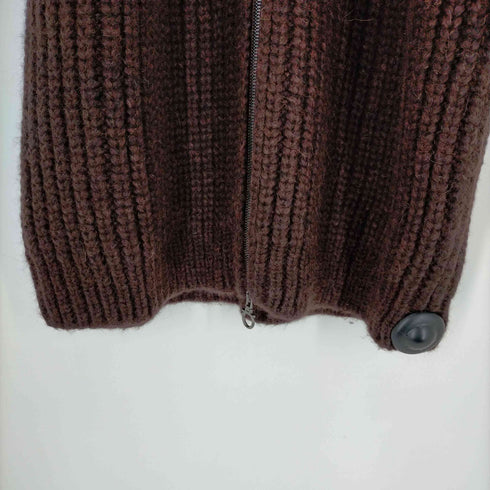 サルヴァトーレフェラガモ Salvatore Ferragamo ジップアップローゲージニットカーディガン メンズ import:XL
