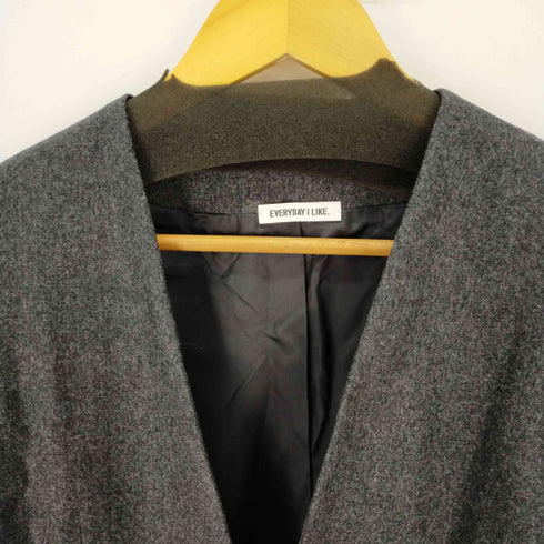 ドゥーズィエムクラス DEUXIEME CLASSE 22AW Collarless ブレザー ジャケット ウール ノーカラー 総裏地 レディース