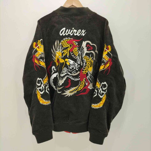 アヴィレックス AVIREX 両面龍虎刺繍 スカジャン メンズ