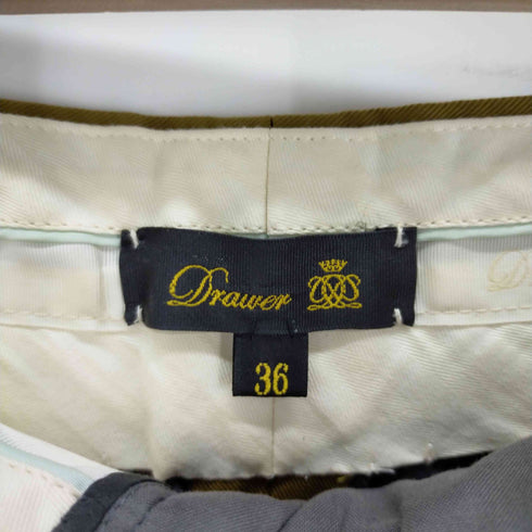ドゥロワー Drawer テーパードパンツ タック カットオフ レディース 36