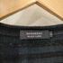 バーバリーブラックレーベル BURBERRY BLACK LABEL ロゴ刺繍 ボーダー Vネック カットソー メンズ JPN:2