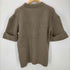 クラネ CLANE クラネ CLANE 22AW OVER HALF SLEEVE KNIT TOPS ハーフスリーブニット セーター リブ 五分袖 クルーネック プルオーバー 1 カーキ /DO ■OS レディース レディース JPN:1