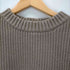 クラネ CLANE クラネ CLANE 22AW OVER HALF SLEEVE KNIT TOPS ハーフスリーブニット セーター リブ 五分袖 クルーネック プルオーバー 1 カーキ /DO ■OS レディース レディース JPN:1