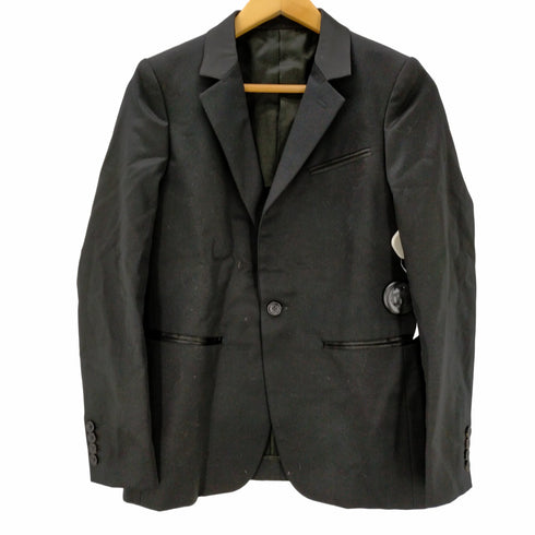 ビューティフルピープル beautiful people beautiful people 19AW wool logo doeskin teddy jacket テーラードジャケット 背抜き ウール 1B 黒 ブラック 切替 36 黒 ブラック /MY ■OS レディース レディース JPN:36