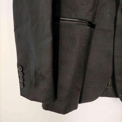 ビューティフルピープル beautiful people beautiful people 19AW wool logo doeskin teddy jacket テーラードジャケット 背抜き ウール 1B 黒 ブラック 切替 36 黒 ブラック /MY ■OS レディース レディース JPN:36