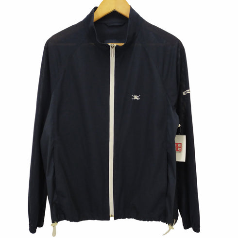 バーバリーゴルフ BURBERRY GOLF 裾ドローコード胸元刺繍ジップアップジャケット メンズ JPN:M