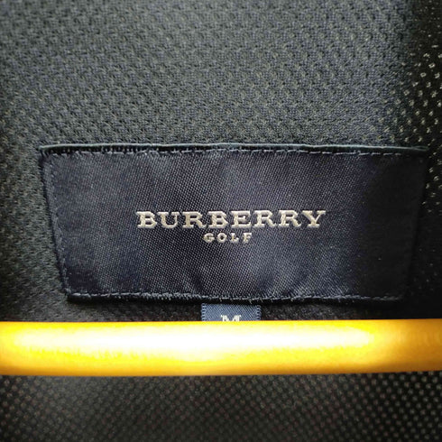 バーバリーゴルフ BURBERRY GOLF 裾ドローコード胸元刺繍ジップアップジャケット メンズ JPN:M