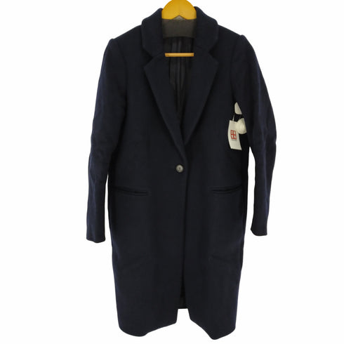 エンフォルド ENFOLD 17AW ウールリバーチェスターコート ロング レディース 38