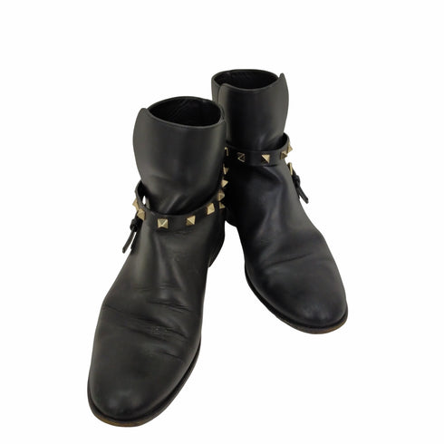クリスチャンルブタン CHRISTIAN LOUBOUTIN ブーツ ショート レザー スタッズ レディース 37 24cm