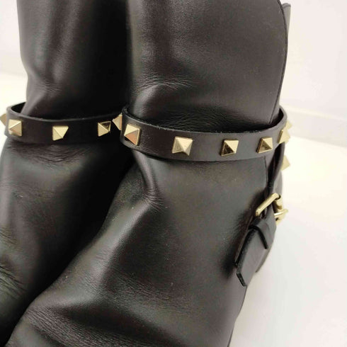 クリスチャンルブタン CHRISTIAN LOUBOUTIN ブーツ ショート レザー スタッズ レディース 37 24cm