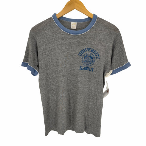 スポーツウェア sports wear 70-80s USA製 UNIVERSITY HAWAII ハワイ大学 カレッジリンガーTシャツ ボロ メンズ import:M