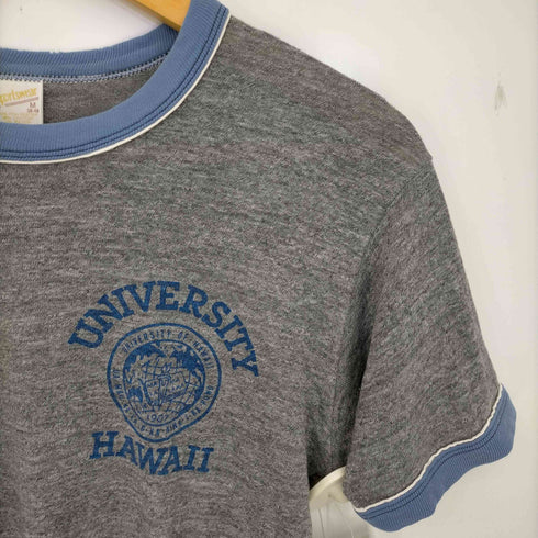 スポーツウェア sports wear 70-80s USA製 UNIVERSITY HAWAII ハワイ大学 カレッジリンガーTシャツ ボロ メンズ import:M