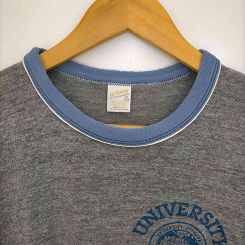 スポーツウェア sports wear 70-80s USA製 UNIVERSITY HAWAII ハワイ大学 カレッジリンガーTシャツ ボロ メンズ import:M