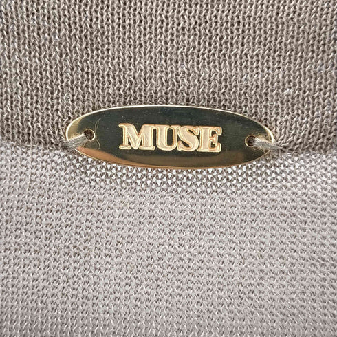 ミューズデドゥーズィエム クラス MUSE de Deuxieme Classe MUSE de Deuxieme Classe shake code Vネック ロング カーディガン ニット 長袖 茶 ブラウン /AO ■OS レディース レディース