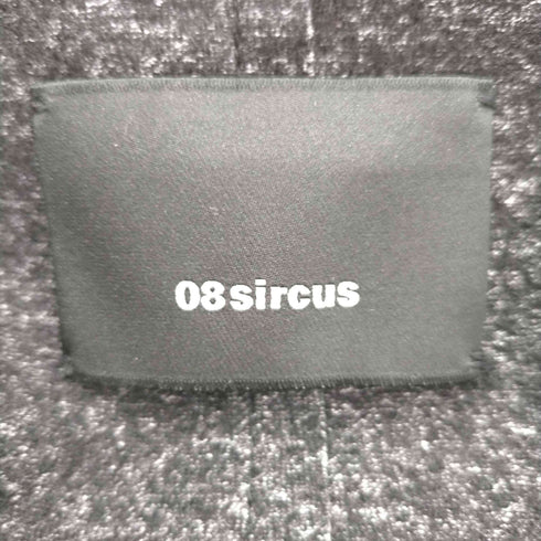 08SIRCUS 2B ウール テーラードジャケット 4 黒 白 ブラック ホワイト /CM ■OS メンズ メンズ JPN:4