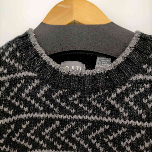 ギャップ Gap 90S 総柄 ウール プルオーバーニット メンズ JPN:S