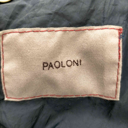 PAOLONI ウールチェックシングルジャケット テーラードジャケット 52 緑 黒 バーガンディ グリーン ブラック /DF ■OS ■SH メンズ メンズ JPN:52