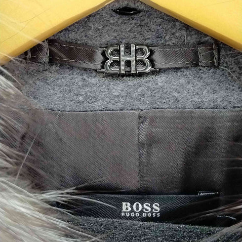 ヒューゴボス HUGO BOSS ファー付コート アウター ロング レディース I40