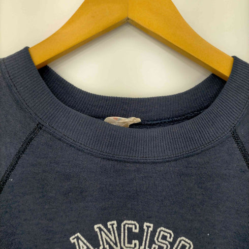 ソフィー SOFFE 80S~90S USA製 ラグラン ペンキ加工 カレッジプリント L/S スウェット メンズ JPN:L