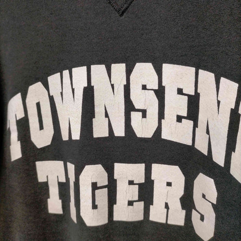 ラッセルアスレチック RUSSELL ATHLETIC 90S MADE IN USA ラバー2段プリントVガゼットスウェット TOENSEND TIGERS メンズ import:M