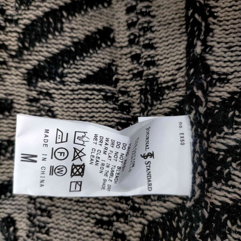 ジャーナルスタンダード JOURNAL STANDARD 23AW ジオメパターン ジャカードニットカーディガン メンズ JPN:M