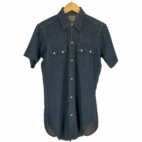 リーバイス Levis 50S ショートホーンタグ デニムウエスタンシャツ DOT SNAPPERボタン メンズ