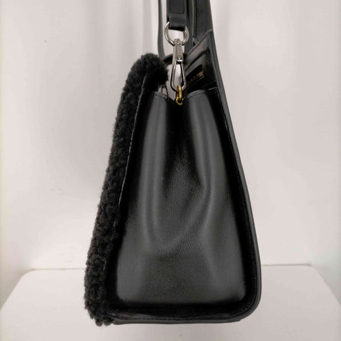 マークジェイコブス MARC JACOBS MARC JACOBS WESTEND SHRL SMALL TOP HANDLE ハンドバッグ ワンハンドル ショルダーバッグ 2way ボア レザー 黒 ブラック M0009583 /YO20 レディース レディース