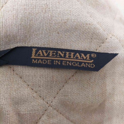 ラベンハム LAVENHAM 英国製 リネンコットン キルティング ボストンバッグ レディース