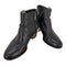 ジミーチュウ JIMMY CHOO ブーツ サイドジップ チャンキーヒール ショート レザー レディース JPN:24