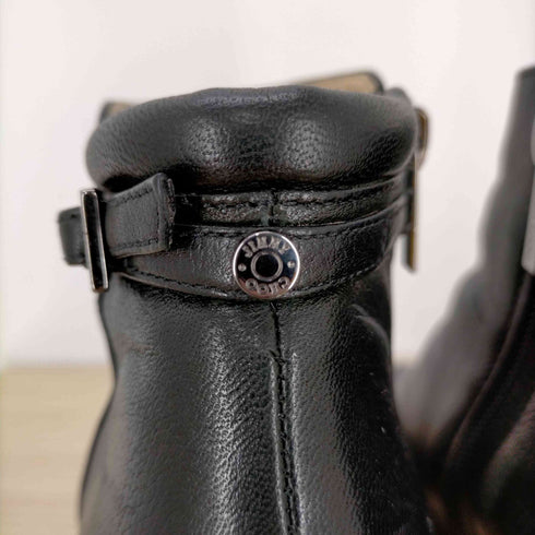 ジミーチュウ JIMMY CHOO ブーツ サイドジップ チャンキーヒール ショート レザー レディース JPN:24