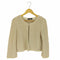 フォクシー FOXEY コットンアクリル ツイード ノーカラージャケット レディース JPN:38