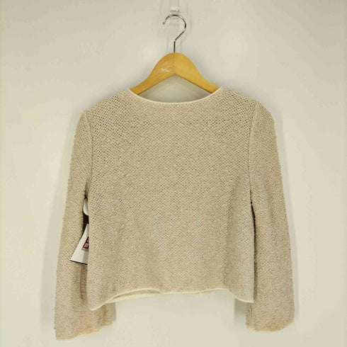 フォクシー FOXEY コットンアクリル ツイード ノーカラージャケット レディース JPN:38