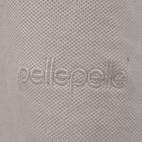 ペレペレ pelle pelle 刺繍 コットン 長袖ポロシャツ メンズ import:L