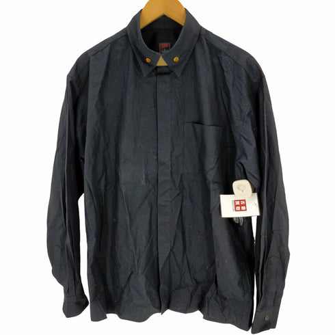 ジャンポールゴルチエクラシック Jean Paul GAULTIER CLASSIQUE 00s 比翼 プレート ピンホールシャツ メンズ JPN:50
